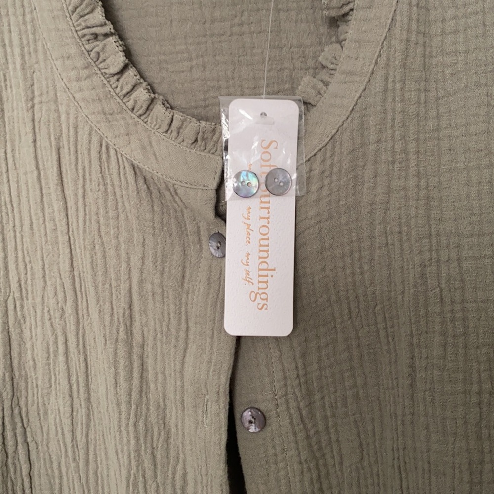 NWT Soft Surroundings Big Sur Gauze Dress Size XL - Picture 8 of 12